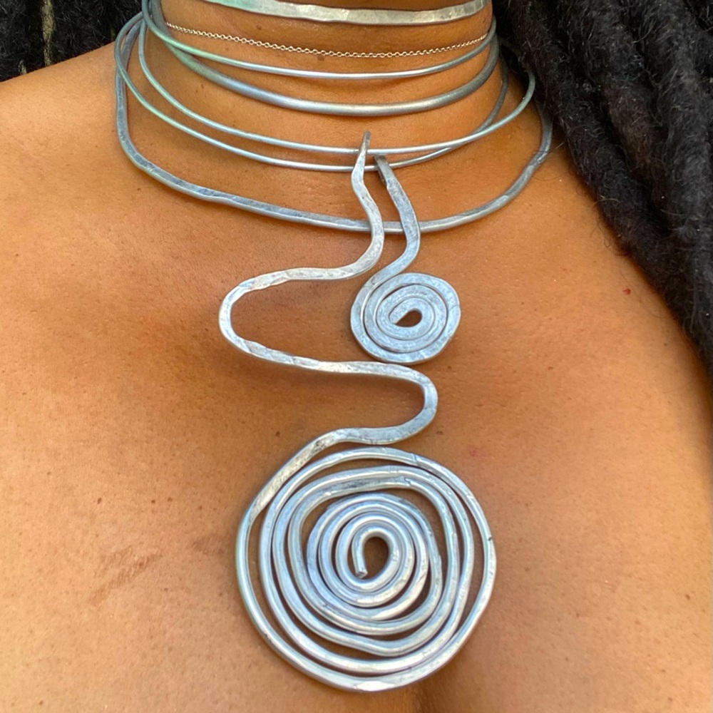 Statement Spiral Choker